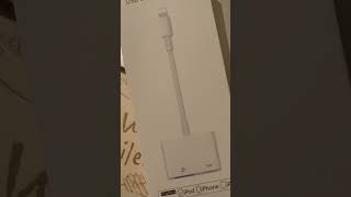 iPhone USB 変換アダプター 買ったらSSDでも使えるっぽい☆Lightning to usb adapter ♪Number_i - INZM