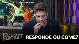 Responde ou Come: Porchat foge de pergunta sobre paquera do SBT