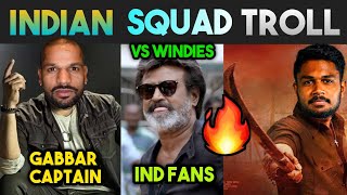 INDIA VS WESTINDIES ODI SQUAD TROLL 🔥| DHAWAN SAMSON | Telugu trolls | cricket trolls | Kaskoo raja
