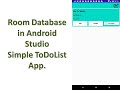Android Studio Room Database