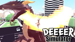 クリア後の「ごく普通の鹿のゲーム」の世界がぶっ飛んでてバグった【DEEEER Simulator DLC】