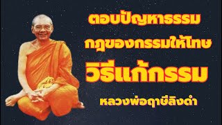 ตอบปัญหาธรรม เรื่อง กฏของกรรมส่งผลให้โทษ วิธีแก้กรรม รับมืออย่างไร เสียงหลวงพ่อฤาษีลิงดำ