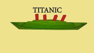 Titanic Paper - Folding Ship Tianic Paper - Folded //Craft - DIY