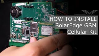 SolarEdge GSM - How to Install the SolarEdge GSM Cellular Kit North America | RENVU