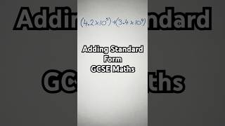 Adding Numbers in Standard Form #shorts