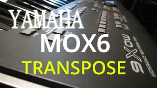 YAMAHA MOX6  !!テナーサックスの移調について!!  チャンネル登録宜しくお願いします。