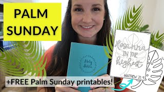 Palm Sunday Bible Object Lesson for Kids + FREE Printable Activities