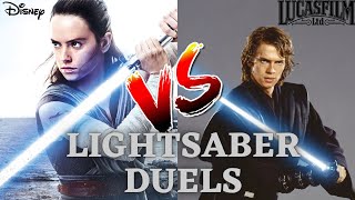 Disney VS. Lucasfilm Lightsaber Duels (Comparison) (4K)