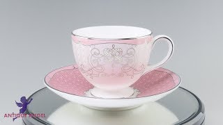 【アンティークエンジェル】ウェッジウッド(Wedgwood) プシュケ ローズ ティーカップ\u0026ソーサー(リー)