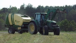 Prasowanie 2017 ! John Deere 6620 premium \u0026 Krone Fortima V1500MC [FHD]