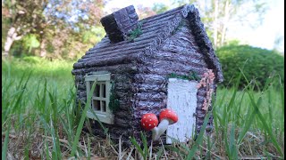 DIY miniature cardboard house |Creative tree house【#82】