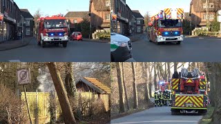 [Feuer am Wald | Einsatzstelle] Einsatzfahrten FF Hamminkeln zum Brandeinsatz + Einsatzstelle