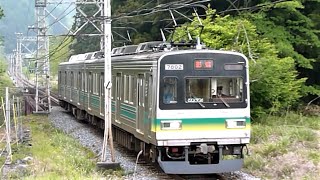 秩父鉄道　7800系 02編成　白久駅～武州日野駅間（道の駅あらかわ付近）