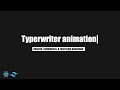 TypeWriter Effect in react js, tailwindcss and react-type-animation