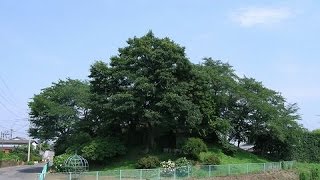 佐野市　亀の子山古墳　空撮