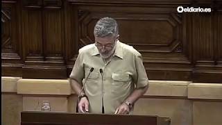 Carles Riera (CUP) interviene en el Parlament de Catalunya (completa)