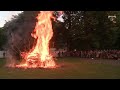 the wickerman ritual during castlefest 2013.