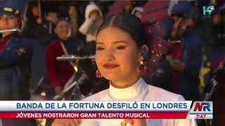 Así fue la participación de la Banda Comunal de La Fortuna de San Carlos en desfile en Londres