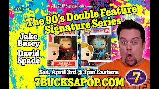 SIGNED FUNKO POPS! The 90's Double Feature Signature Series w/ David Spade and Jake Busey by 7BAP!