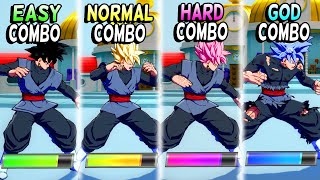 Difficulty Increases with Each COMBO! Goku Black - DBFZ New Combos