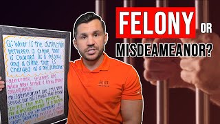 What is the Distinction Between Misdemeanor Charges and Felony Charges?