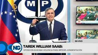 GV Noticiero de Venezuela |Tarek William Saab:Oposición Buscaba Violencia para Impedir Juramentación