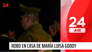 Delincuentes robaron casa de la animadora María Luisa Godoy | 24 Horas TVN Chile