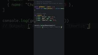 JavaScript Example - Map Function