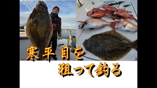 Target the seasonal cold flounder in Ise Bay using jigs, red snapper lures, and live bait!