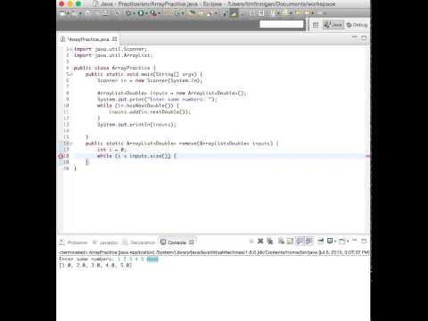 Remove Elements in an Array List (Java) Remove Elements in an Array List (Java)