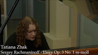 Sergey Rachmaninoff - Elegy Op. 3 No. 1 es-moll - Tatiana Zhak