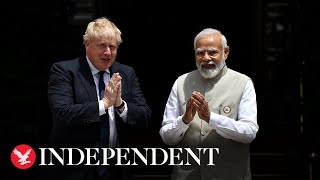 Watch again: Boris Johnson and Narendra Modi give a joint statement in New Delhi