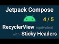 Jetpack Compose (4/5) - RecyclerView (LazyColum) with images using Coil and dynaic content