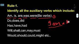 84.Rules to ask yes or no questions starting  with auxiliary verb 