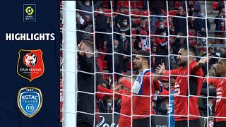STADE RENNAIS FC - ESTAC TROYES (4 - 1) - Highlights - (SRFC - ESTAC) / 2021-2022