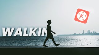 Reveal TEXT as you WALK | Masking | Kinemaster Tutorial |