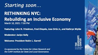 RETHINKING NYC: Rebuilding an Inclusive Economy