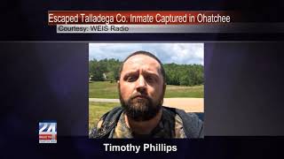 Escaped Talladega Co. Inmate Capture in Ohatchee