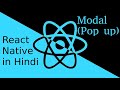 React-Native Hindi tutorial # Modal (popup)