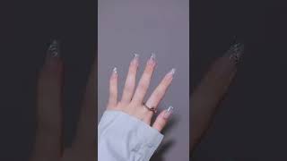 How to make up Nail Art preferred Update this tutorial of flashing gradient temperament #shorts #50