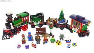 🔄 LEGO Creator 2016 Winter Holiday Train review \u0026 test! 10254 re upload