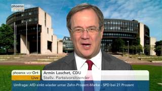 Umgang der CDU mit der AfD: Armin Laschet im Schaltgespräch am 03.05.2016