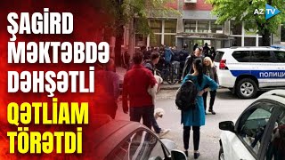 Yeddinci sinif şagirdi məktəbi qana buladı: 16 nəfəri güllələdi