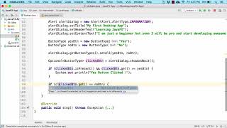 6.3 Alert Dialog - Click Event on Dialog [learn JavaFX]