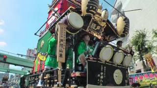 巡行祭　第弐本町区の山車　熊谷うちわ祭　2015　2日目　埼玉県熊谷市　00036