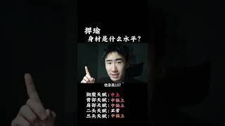 捍瑜的身材是什么水平？#健身 #健身知识 #健身教学