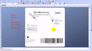 Designing HIBCC 2D Barcodes with BarTender