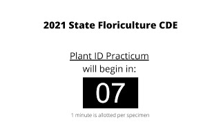 2021 State Floriculture CDE