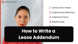 How to Write a Lease Addendum [Lawyer Templates Available]