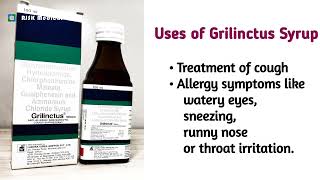 Grilinctus Cough Syrup uses, dose and side effects || Best cough syrup